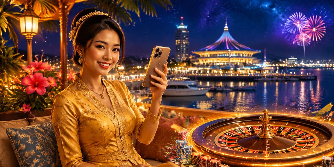 Permainan roulette kasino langsung dengan tema kebaya Malaysia